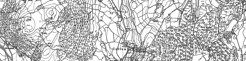 Old map of Colton in 1911