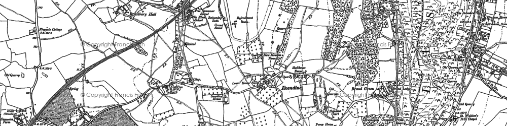 Old map of Brockbury Hall in 1903