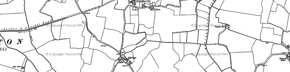 Old map of Colworth in 1847