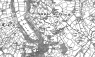 Old Map of Combe Raleigh, 1887