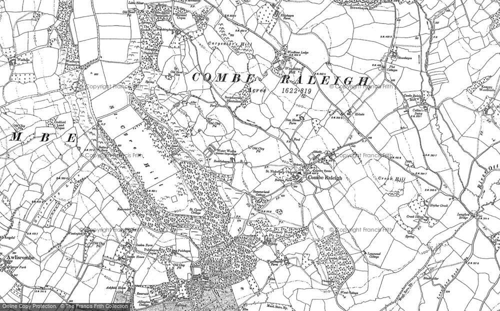 Combe Raleigh, 1887