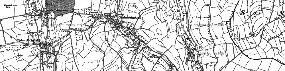 Old map of Combeinteignhead in 1904