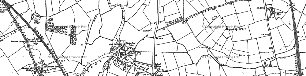 Old map of Fisherwick in 1900