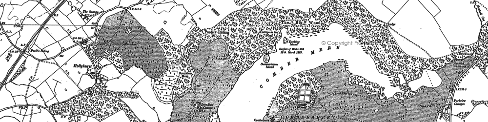 Old map of Combermere Abbey in 1897