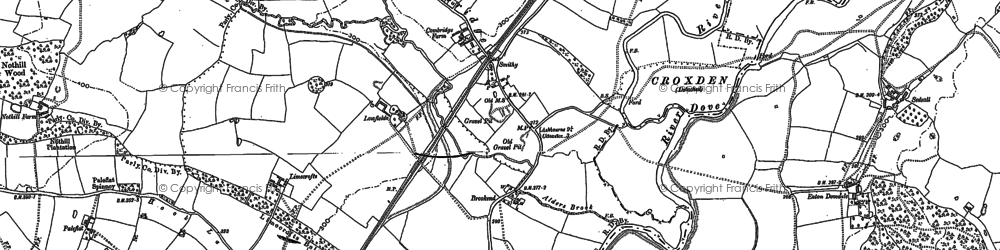 Old map of Limecrofts in 1899