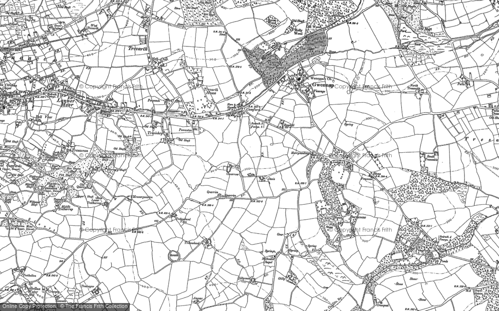 Old Map of Comford, 1878 - 1879 in 1878