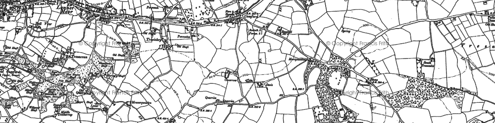 Old map of Comford in 1878