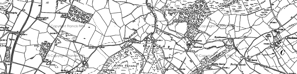 Old map of Botvyle in 1882