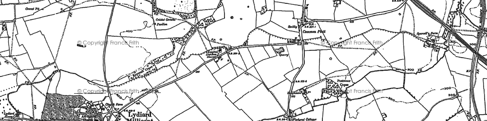 Old map of Common Platt in 1899