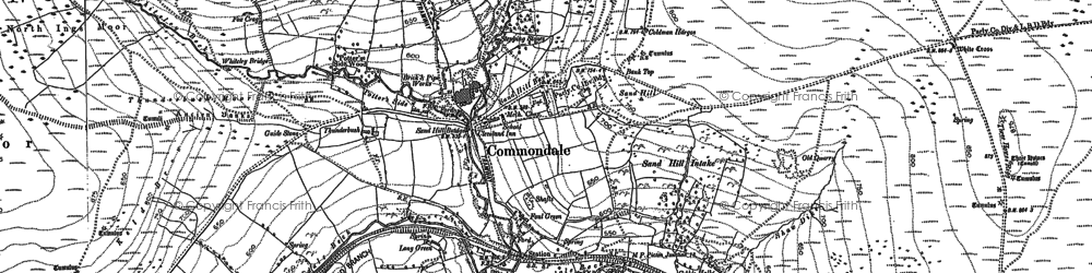 Old map of Commondale in 1892