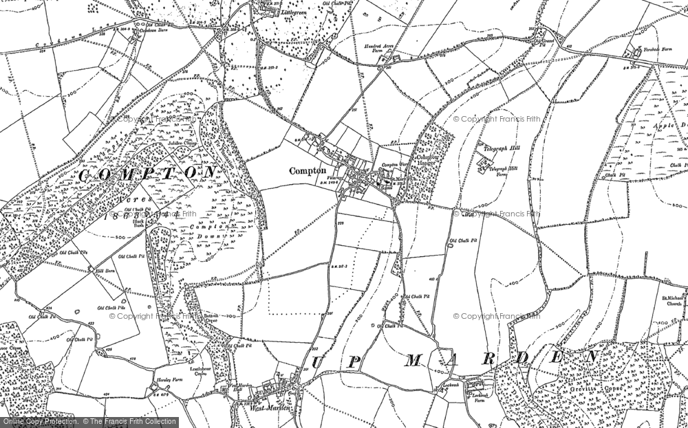 Old Map of Historic Map covering Bevis's Thumb in 1910