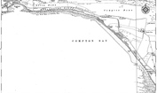 Old Map of Compton Bay, 1907