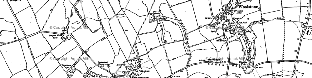Old map of Compton Beauchamp in 1898
