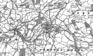 Old Map of Compton Dando, 1882 - 1883