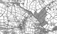 Old Map of Compton Dundon, 1885