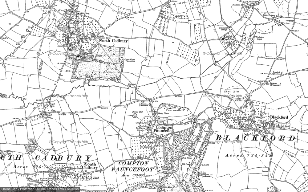 Old Map of Historic Map covering Woolston in 1885