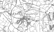 Old Map of Compton Valence, 1886