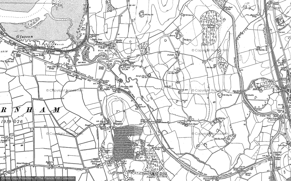 Old Map of Conder Green, 1910 in 1910