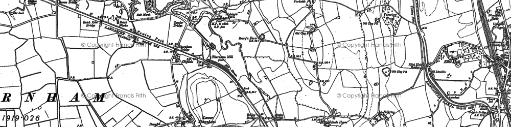 Old map of Conder Green in 1910