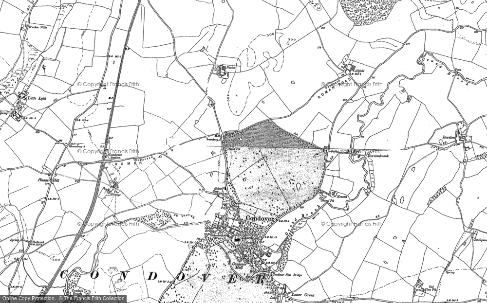 Old Map of Condover, 1881 - 1882 in 1881