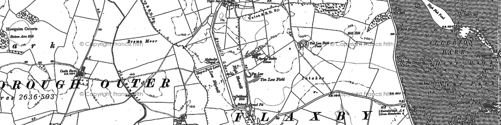 Old map of Coneythorpe in 1892