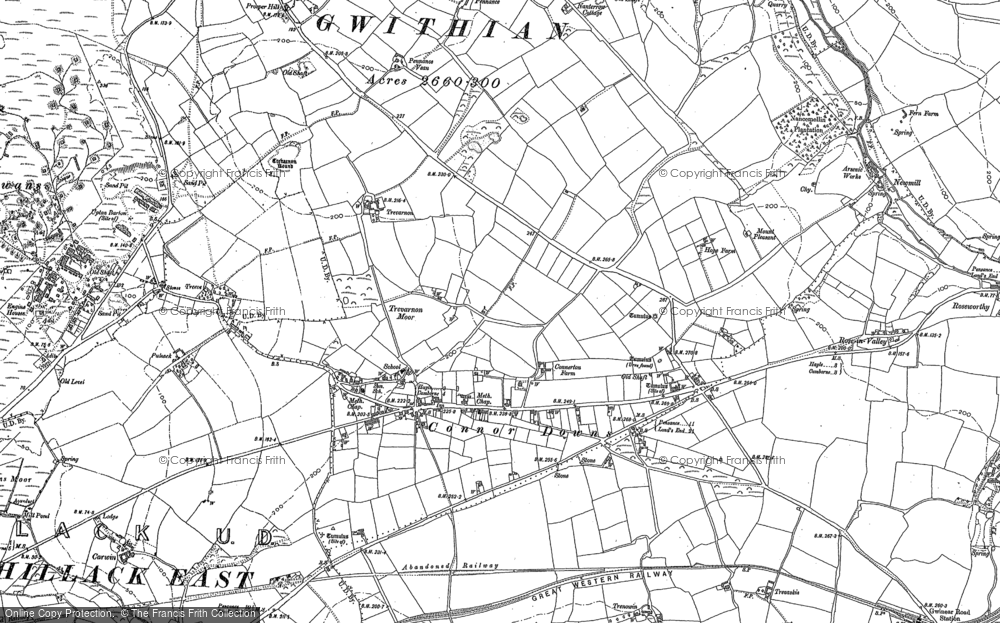 Old Map of Connor Downs, 1877 - 1906 in 1877