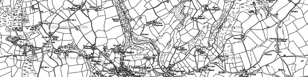 Old map of Comfort in 1906