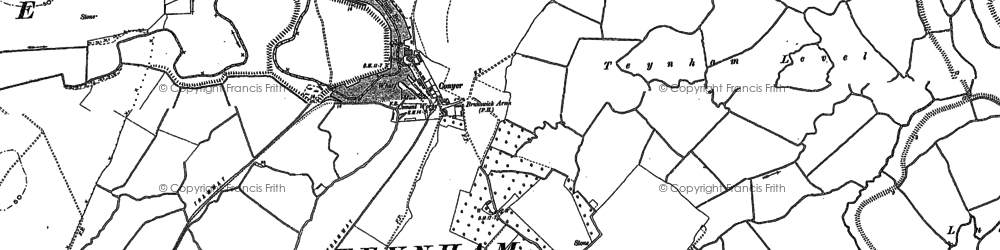 Old map of Conyer in 1896