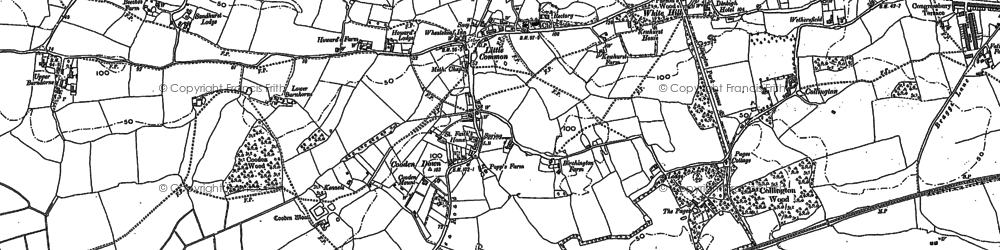 Old map of Barnhorne Manor in 1908