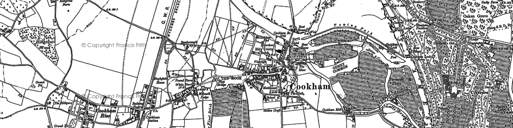 Old map of Widbrook Common in 1910