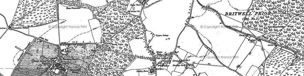Old map of Cookley Green in 1897