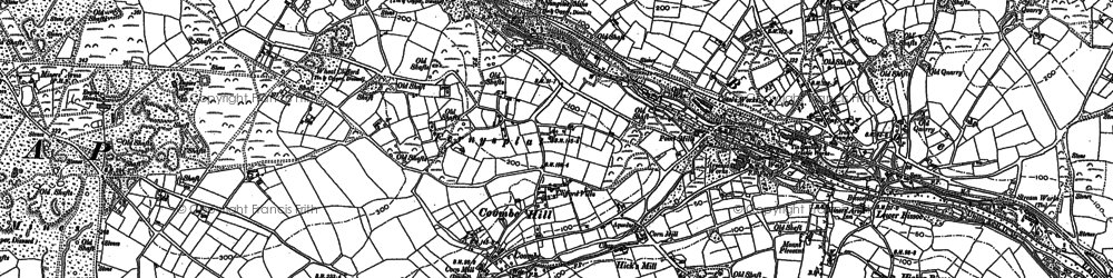 Old map of Fernsplatt in 1879