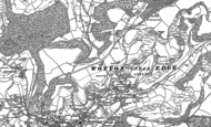 Old Map of Coombe, 1881
