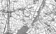 Old Map of Coombe, 1888