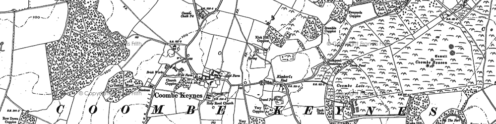 Old map of Lime Kiln Dairy in 1886