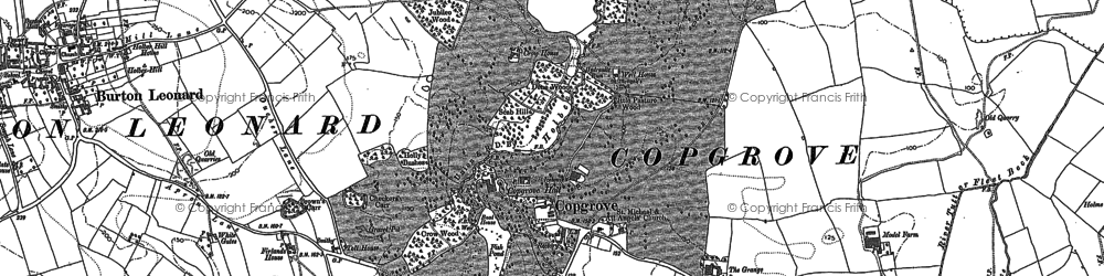 Old map of Copgrove in 1890