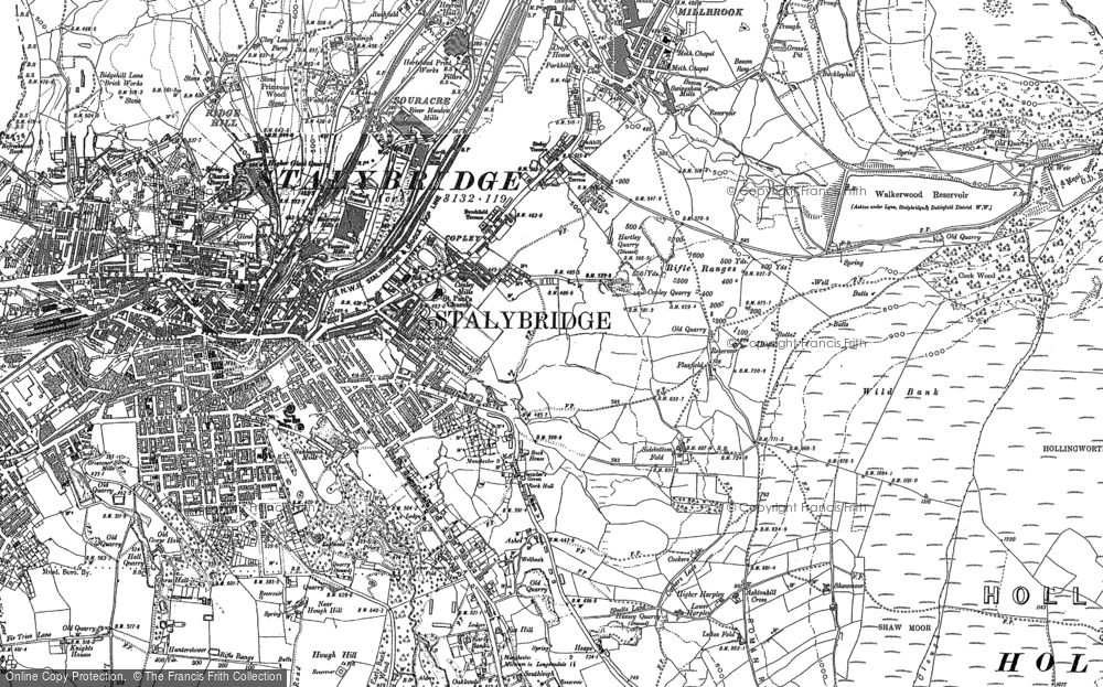 Historic Ordnance Survey Map of Copley, 1907 - Francis Frith