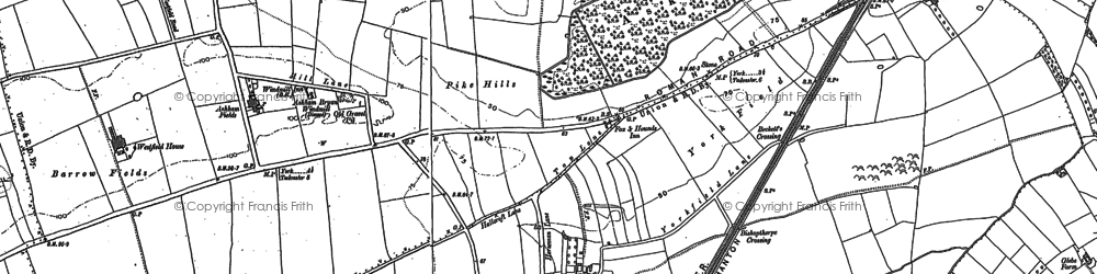 Old map of Copmanthorpe in 1891