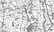 Old Map of Copt Green, 1886