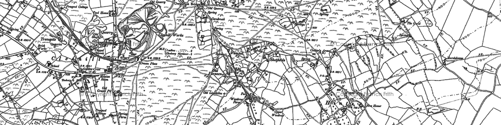 Old map of Cornbrook in 1883