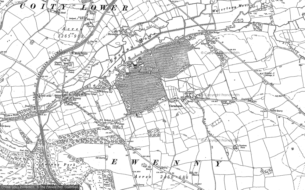 Old Map of Corntown, 1897 - 1914 in 1897