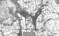 Old Map of Cornwood, 1886