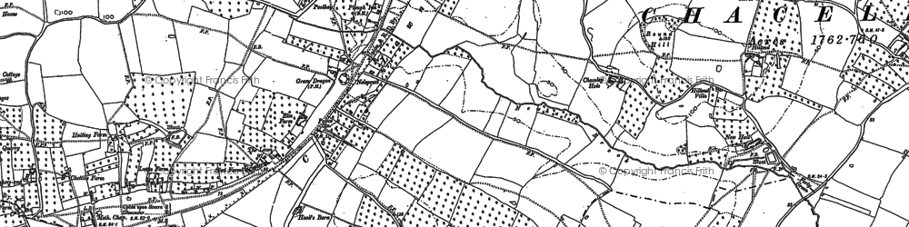 Old map of Tirley Knowle in 1883