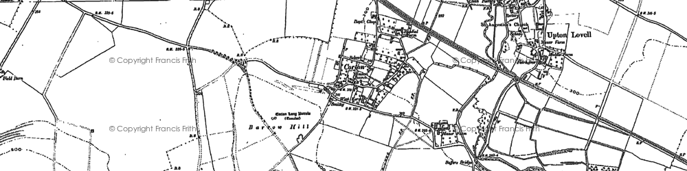 Old map of Corton in 1899