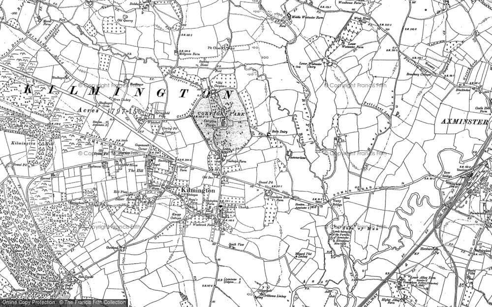 Old Map of Coryton, 1887 - 1903 in 1887