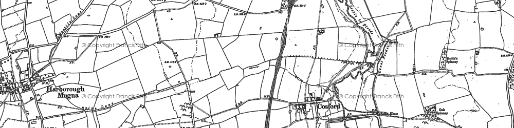 Old map of Cosford in 1886
