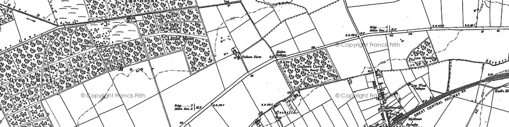 Old map of Coskills in 1886