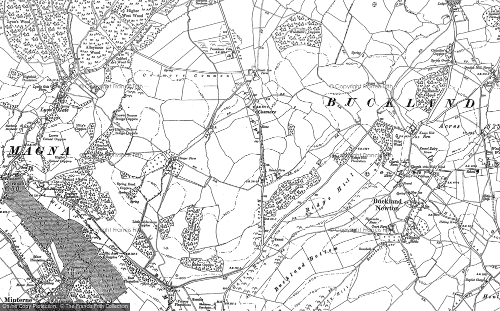 Old Map of Cosmore, 1887 in 1887