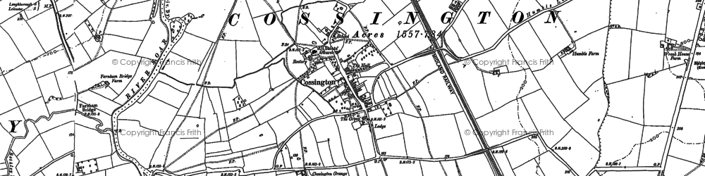 Old map of Leicestshire Round, The in 1883