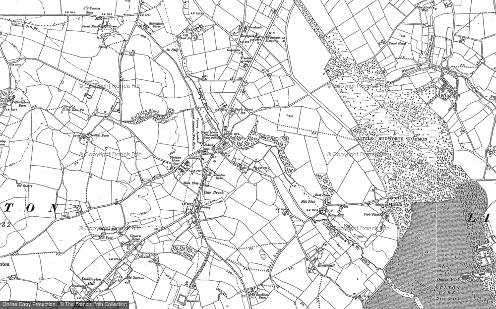 Old Map of Cotebrook, 1897 in 1897